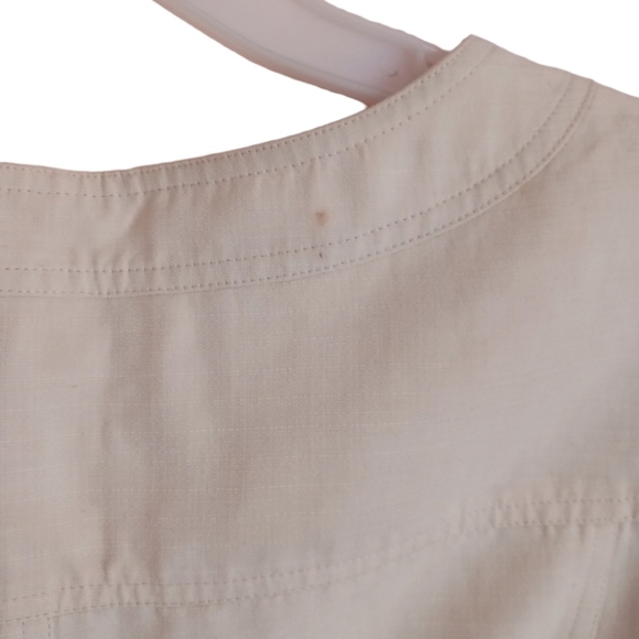 CARLISLE CREAM LONG SLEEVE SNAP UP JACKET - Picture 9 of 9